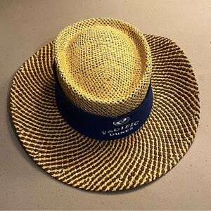 Pacific Dunes Straw Hat with Navy Band